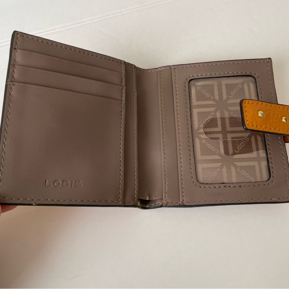 LODIS Mustard Bi Folded Card Holder - Picture 6 of 9
